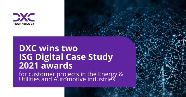 rkambati's tweet photo. 2 DXC projects won the 2021 @ISG_news Digital Case Study Award: Socrates, digital business integration platform created with @Bayernwerk; and a digital platform for enhanced subscription&amp;billing services for a car maker. Learn more: https://t.co/AAuPIBAycl https://t.co/wWI6pGDDGA https://t.co/OtecQCGilm