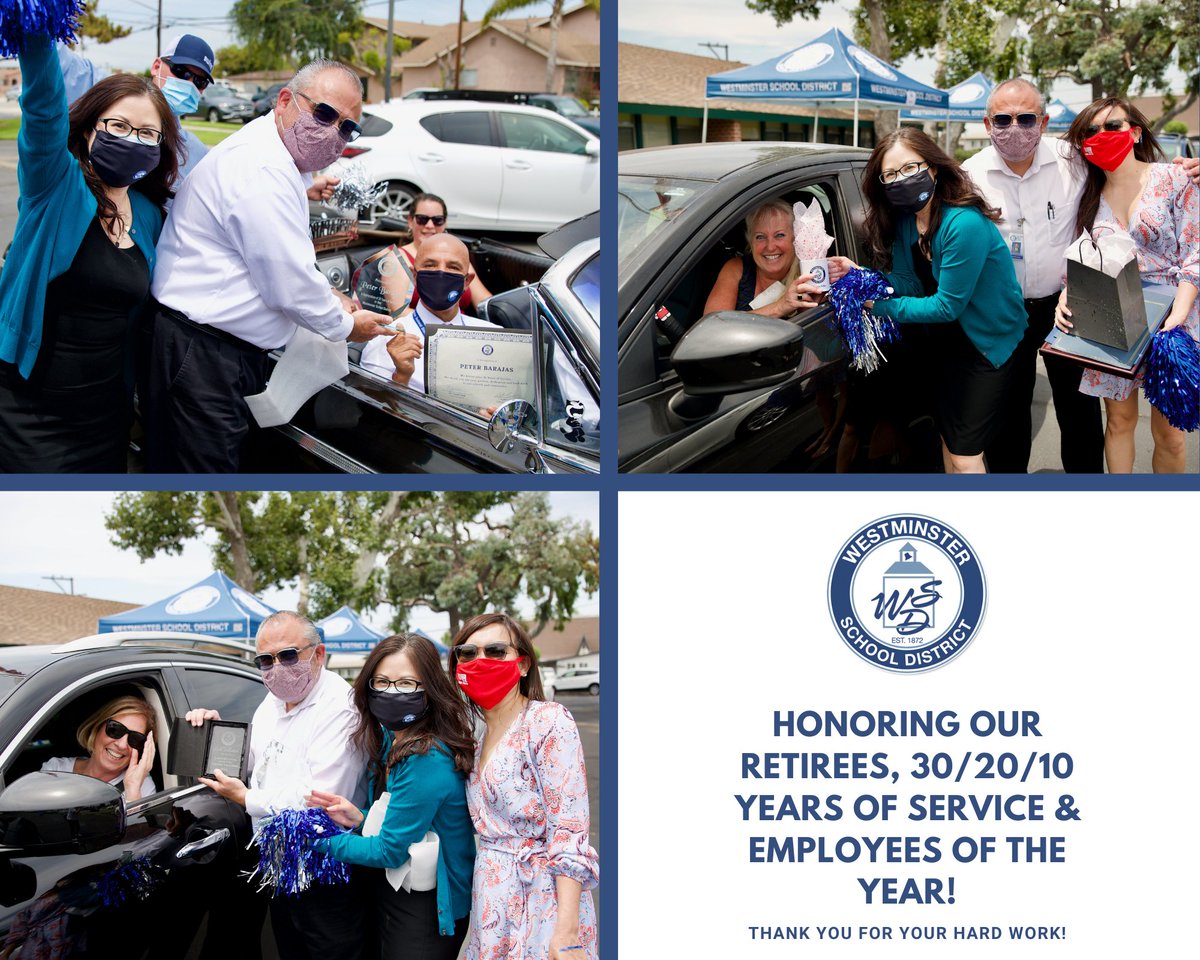 Congrats and thank you to our retirees, 30/20/10 Years of Service, and the 2021 Employees of the Year: Teachers, Classified, and Administrators.  We love and appreciate you.  #wsd