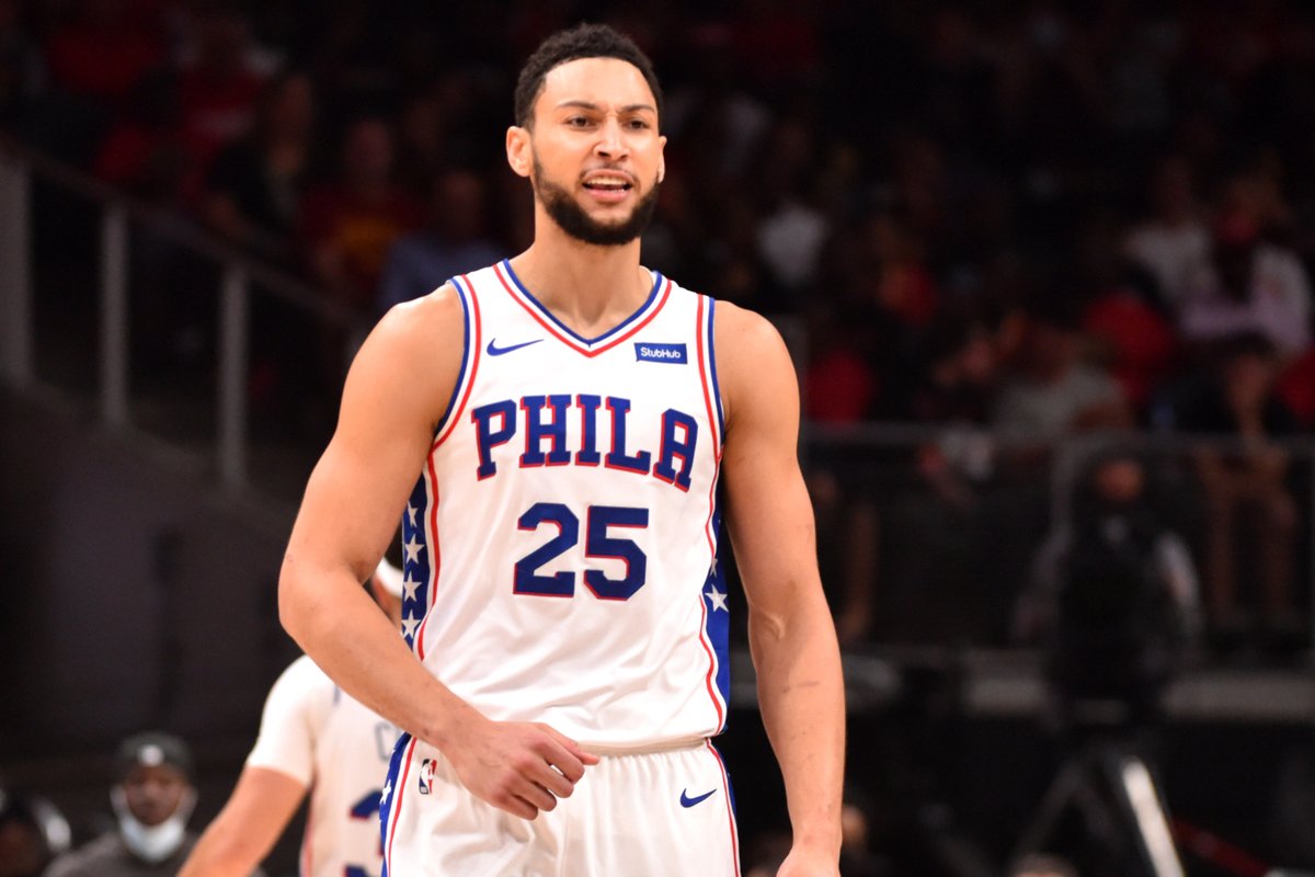 WSOUSports's tweet photo. After a disappointing playoff performance, @BenSimmons25 could be on the trading block this offseason.

@ryanjhenry20 lists some possible destinations for Simmons:

https://t.co/nNe4KZJkV9

(Photo: @GettyImages) https://t.co/8BTzM1eQxw