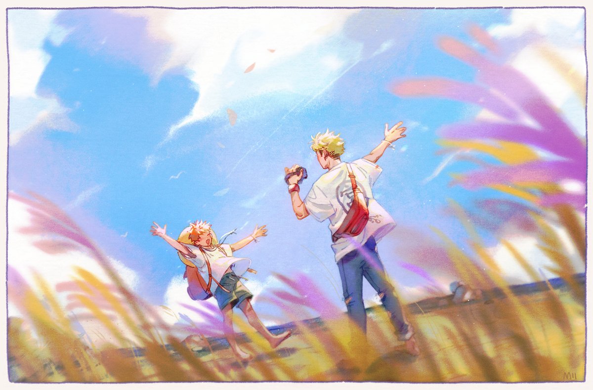 🌻 my mini print+sticker pieces for @AtsuhinaZine !😳aftersales are now open if youd like to snag a copy! /o/