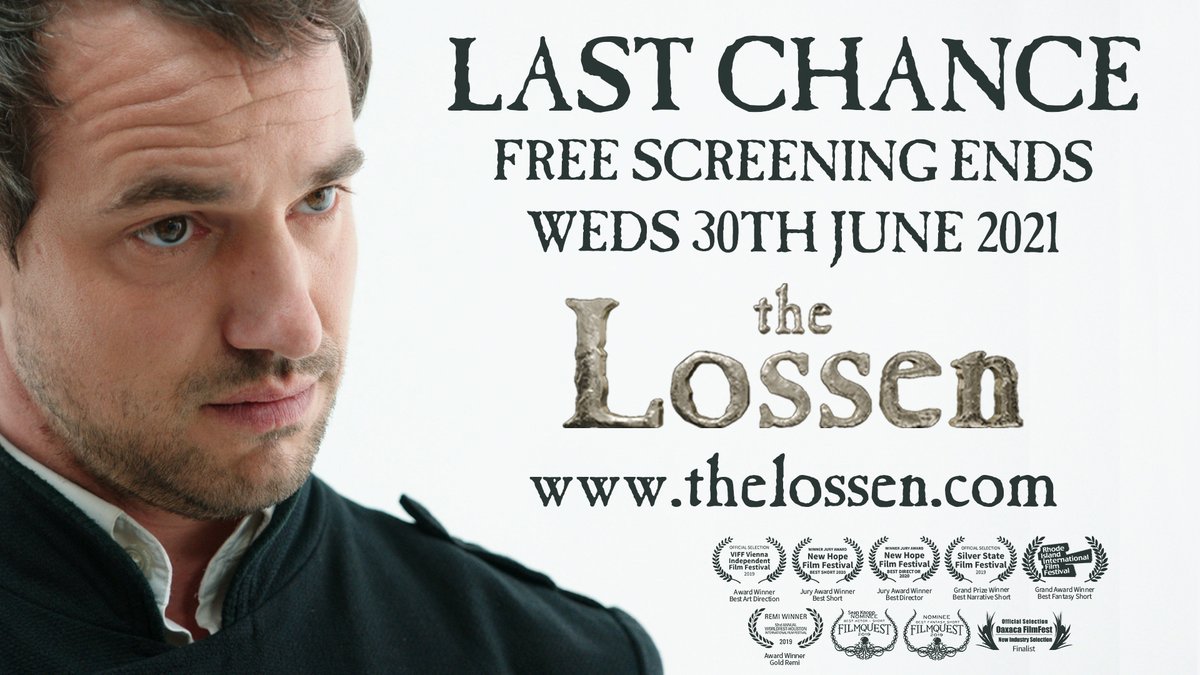 Last chance to see <a href="/TheLossen/">The Lossen</a> for the foreseeable future Free screening ends 30 June thelossen.com  A spooky funny &amp; dramatic story where the natural and supernatural worlds merge and how lost dreams are never left behind #freestreaming #dreamscometrue #supernatural