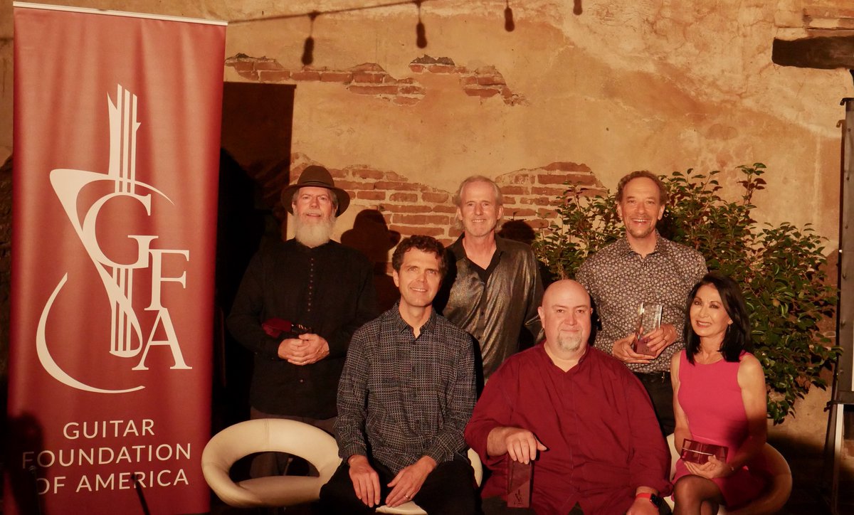 LAGQ's tweet image. Last night was special! We are so grateful for the honor of being inducted into the GFA Hall of Fame. Huge thanks to all at @gtrfound and in the guitar community!