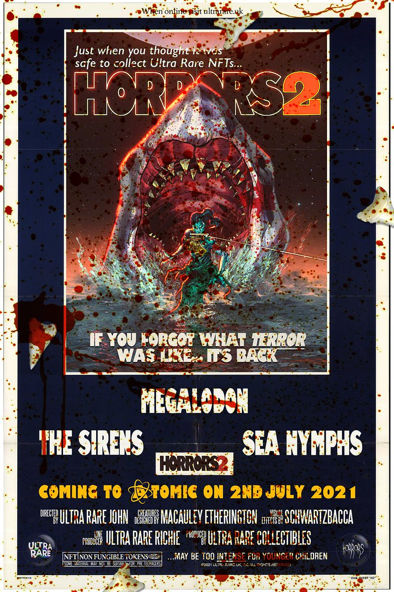 UltraRareUK's tweet image. The Horrors II is almost upon us - launching July 2nd at 5pm UTC on @AtomicHub 

@Chewnold has cooked us up these 2 awesome promos, 1 of which will go to anyone who:

💀 Follows us, @Chewnold + @Burst_Of_Energy 
💀 Retweet and tag 3 new folk
💀 Comment your wax address
