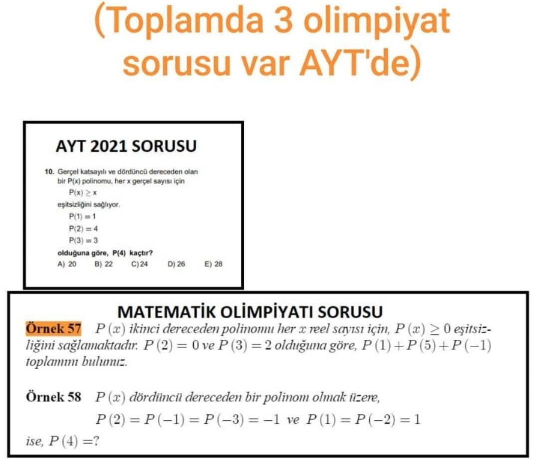 Bakın bu gençleri Matematik düşmanı yapmak, en hafif tabirle ihanettir. Bu sadece bir örnek. Bu sorularla en fazla 20- 30 bin kişiyi sıralarsınız. Bu kadar uzmanın olduğu yerde böylesine ağır soruların masum bir yanı olamaz, kesinlikle bilinçli yapıldığı kanaatindeyim.