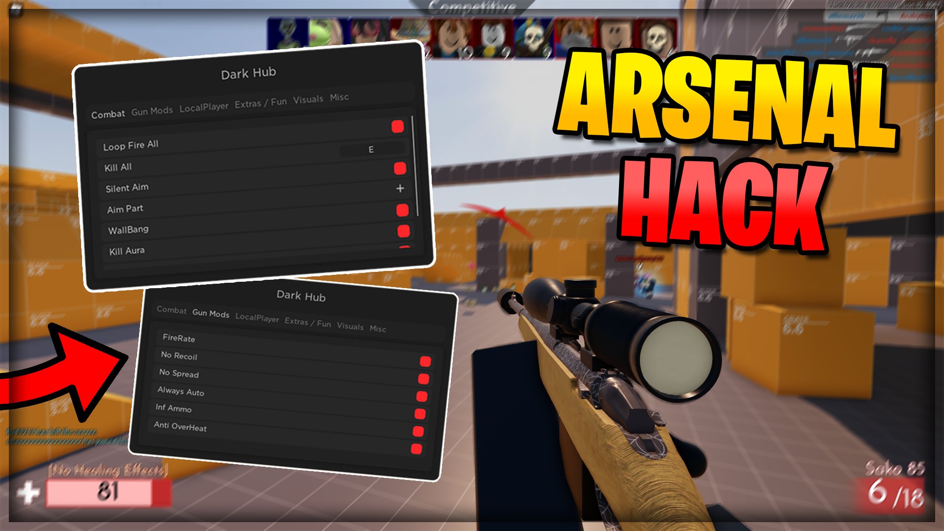 I HACKED IN ARSENAL? (ROBLOX) 