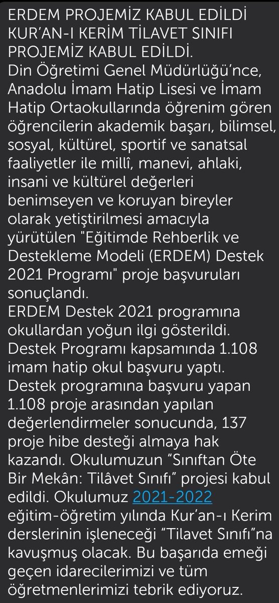 Erbaa İmam Hatip Ortaokulu (@erbaao) on Twitter photo 