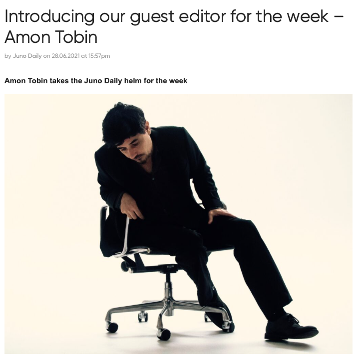 juno invited me to curate their site for the week so I'll be interviewing some of my favorite people, posting their mixes and such if you want to check it out

juno.co.uk/junodaily/2021…