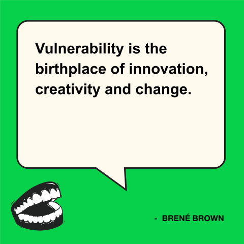 -- Brené Brown, best-selling author, professor, lecturer, and podcast host

This week, can you allow yourself to be vulnerable? Give it a try and let the creative juices flow. ✨ 

<a href="/BreneBrown/">Brené Brown</a> 
#MOTIVATIONMONDAY #INVT