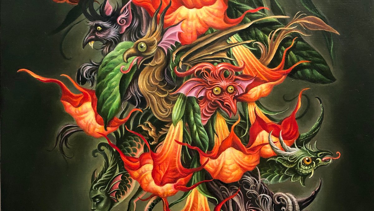 FgaGallery's tweet photo. Kim Saigh spent her formative years tattooing in Chicago, IL. Working with Guy Aitchison at Guilty and Innocent Productions from 1996-1999, Kim’s tattooing progressed rapidly and her signature illustrative style developed. #tattooedportraits #nftcommunity #nftartcollector https://t.co/6d8W6GJmGK