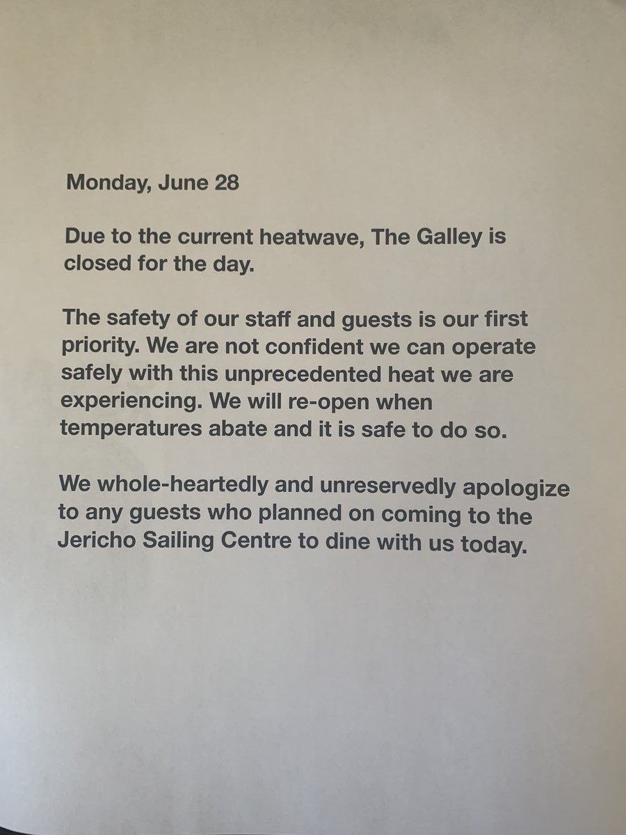 GalleyPatio's tweet photo. Safety First. #vancouverheatwave https://t.co/X2ULeEgrBl