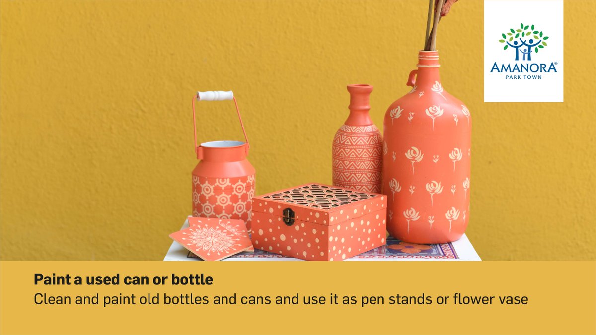amanoratownship's tweet photo. Mother Earth loves it when you get creative decorating your Amanora home! Here are a few ideas to trigger your creativity. #HealingGeneration #AmanoraCares #Upcycle #DIY #HomeDecor #PuneHomes https://t.co/K8wrRq4Z3K