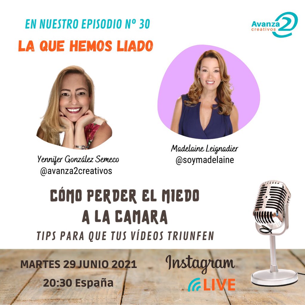 avanza_2c's tweet photo. Mañana nuestro Instagram Live a las 20:30 por 

https://t.co/tN8WRh4MId

#Instagram https://t.co/AsxwHnDr3b