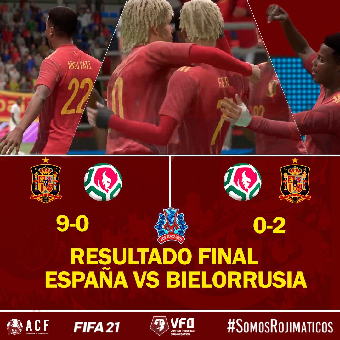 SpainNT_PS's tweet photo. 🏁 ¡¡FINAL DE LA JORNADA EN LA CARTUJA!!

🙌🏻 ¡¡QUÉ GRAN VICTORIA, EQUIPO!! ¡¡QUÉ ESPECTÁCULO!!

#BELARUS🇧🇾  🆚 #ESP  | 0-11 | 180’

#SomosEspaña 
#EURO2020 https://t.co/XXcTXzoJ4c