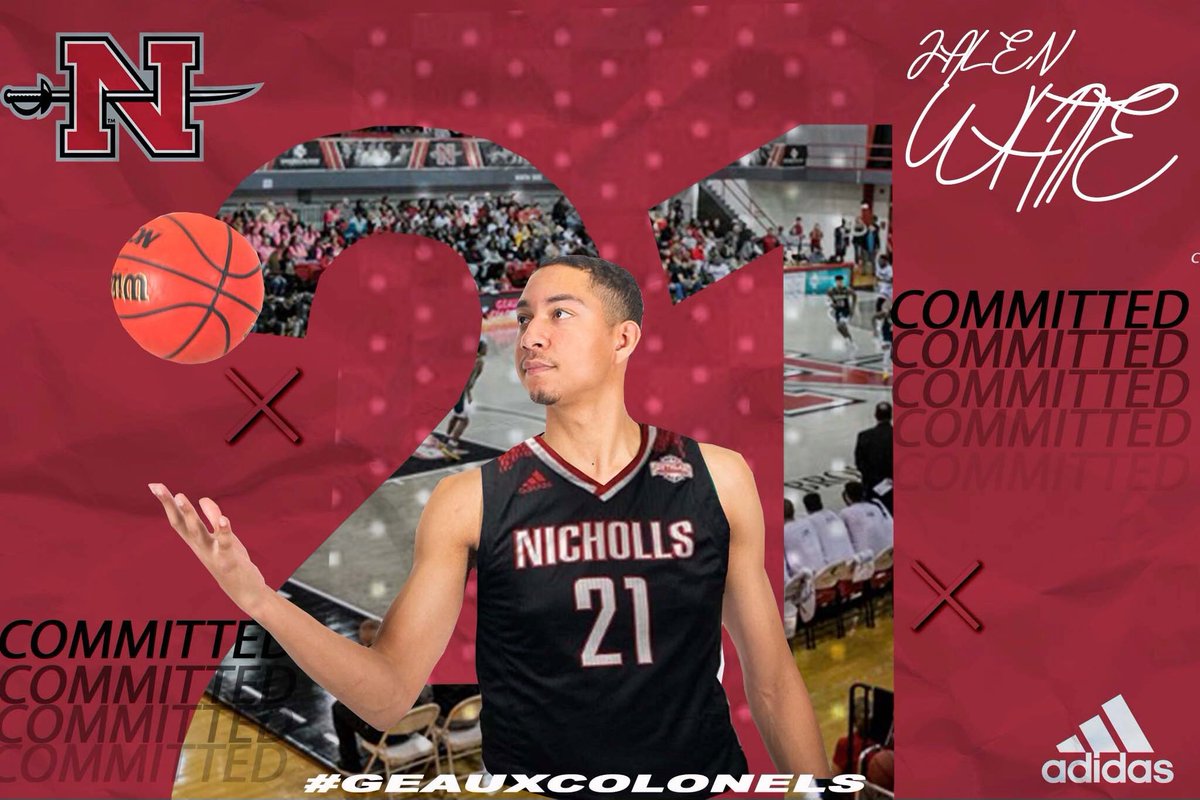 JDub21_'s tweet photo. Excited and honored to join the Nicholls State family and be apart of the championship program that @AustinClaunch05 @JBrooksLovesU @NBowman10 and the staff have built there. Can’t wait to get to work! @Nicholls_MBB #GEAUXCOLONELS https://t.co/M9ZW3fvxrr