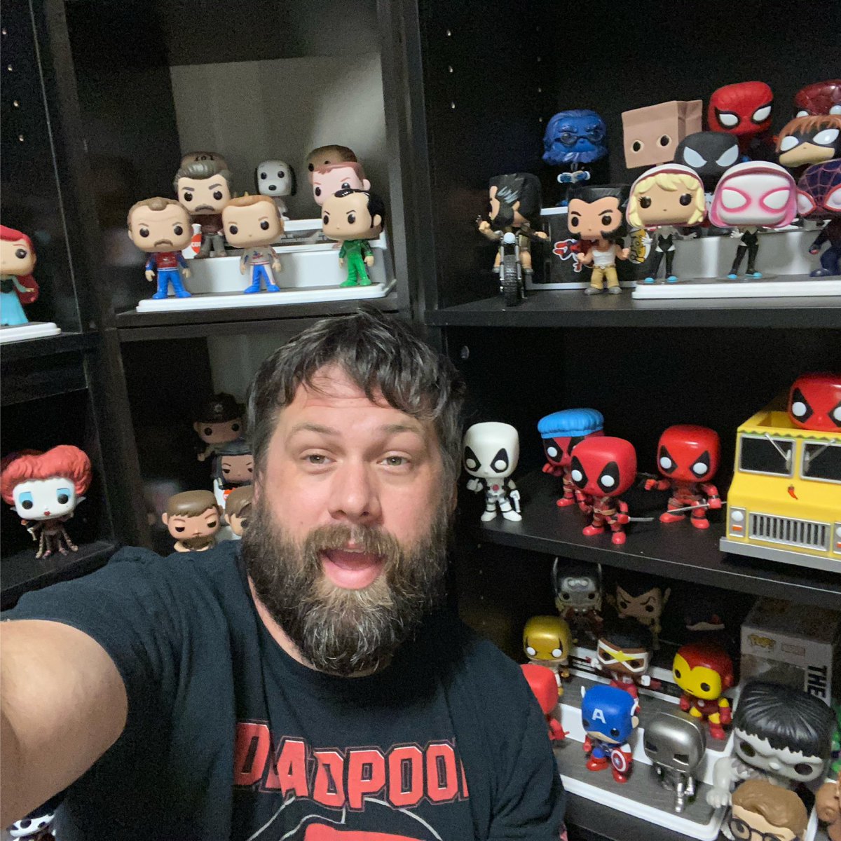 It’s #NationalSelfieDay so here is my Day 1 submission for the #FunkoPhotoADayChallenge with just a few of my Pops in the background!! @OriginalFunko