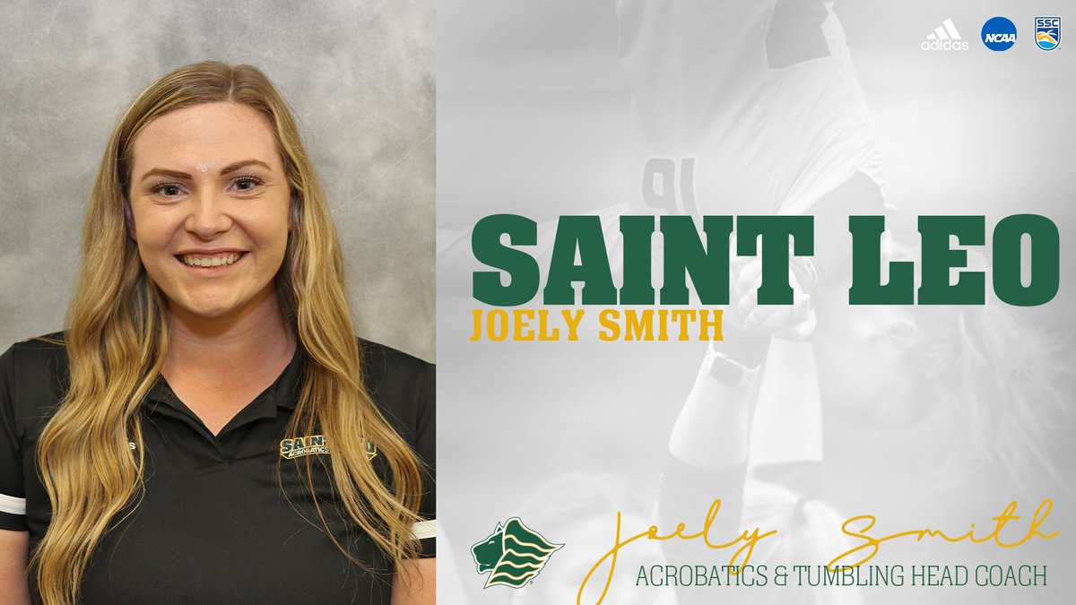 SaintLeoLions's tweet photo. Smith named Head Coach for @SaintLeoAcro!

📰 https://t.co/yy9znL4T02

#GoSaintLeo https://t.co/lojlNL6L3w