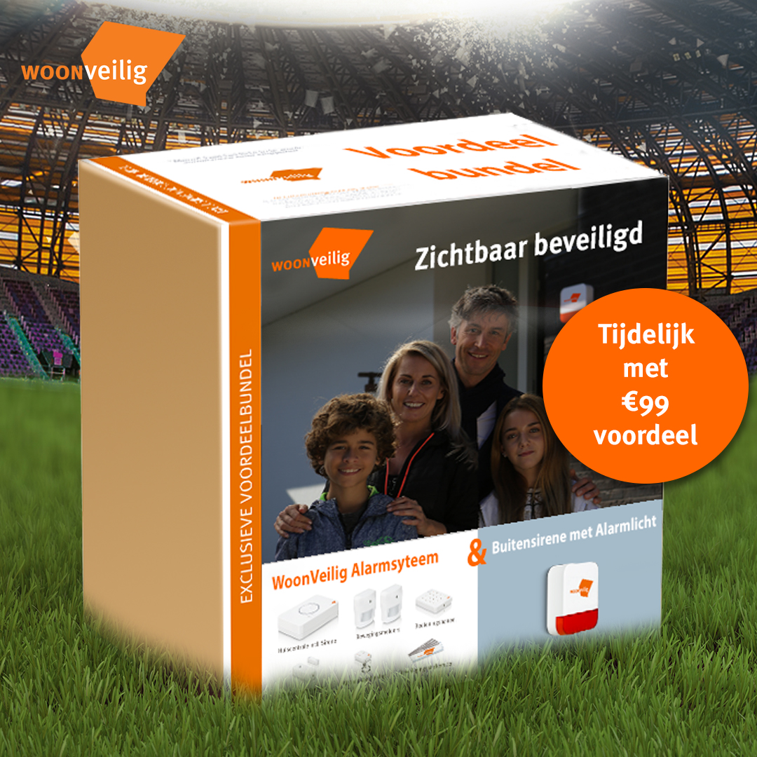 Waar je het Nederlands Elftal ook aanmoedigt tijdens het EK 2021, met het WoonVeilig Alarmsysteem weet je zeker dat je huis 24/7 draadloos, goed en slim beveiligd is!
Scoor nu één van de tijdelijk beschikbare WoonVeilig Voordeelbundels op: woonveilig.nl/voordeelbundel

#MKDNED #nednma