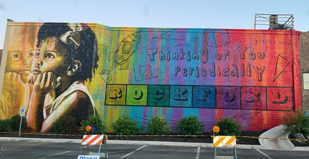 We are proud to partner with <a href="/gorockford/">Rockford Area CVB</a> and the Rockford <a href="/NSBE/">NSBE</a> to create this mural that speaks to the power of diversity, the importance of #STEM, and the beauty of creativity. 🖌️🎨