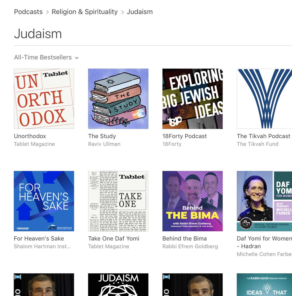 study_show's tweet image. Oh hello #2 all time best seller Jewish Podcast 🤩