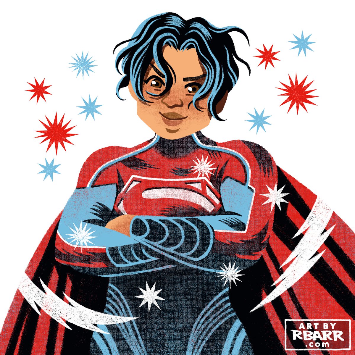 Had a little window of time open to doodle! Wanted to try drawing the new Supergirl aka Lara Kent from the upcoming Flash movie!