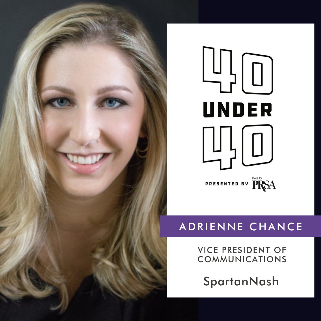 prsadallas's tweet image. Announcing our 2021 40 Under 40 Honorees. 

@msgatoradr. Vice President of Communications, @turntospartan.

Join the celebration. Register at prsadallas.org/40_Under_40

#prsa #prsadallas #40under40