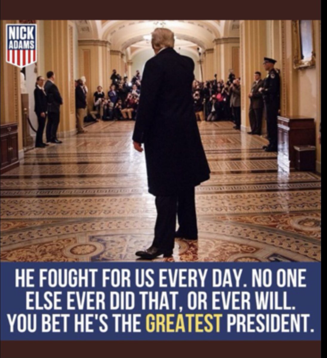 cparham65's tweet photo. President Trump’s a great symbol for America 1st people. With his policy on borders, other countries paying their bills and a strong military, he didn’t just talk about it, he proved it! To all the liars and thieves who think real America didn’t see, we say,go lie somewhere else! https://t.co/dAfCJqbOzA