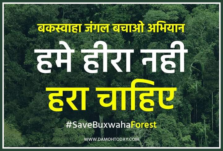 Please 🙏 Save #BuxwahaForest 🙏
#SaveBuxwahaForest 
<a href="/MonikaSheokand0/">Monika Sheokand</a> <a href="/MonikaPunia18/">monika punia</a> @sakkukanojiya92 <a href="/TribalArmy/">Tribal Army</a> @TribalArmyaMP <a href="/PMOIndia/">PMO India</a> <a href="/ChouhanShivraj/">Shivraj Singh Chouhan</a> <a href="/narendramodi/">Narendra Modi</a> <a href="/ArvindKejriwal/">Arvind Kejriwal</a> <a href="/digvijaya_28/">Digvijaya Singh</a> <a href="/KunalChoudhary_/">Kunal Choudhary</a> <a href="/jitupatwari/">Jitendra (Jitu) Patwari</a> <a href="/sajjanvermaINC/">Sajjan Singh Verma</a> <a href="/NakulKNath/">Nakul Kamal Nath</a> <a href="/AshaAmbedkar/">Asha Ambedkar 🇮🇳</a>