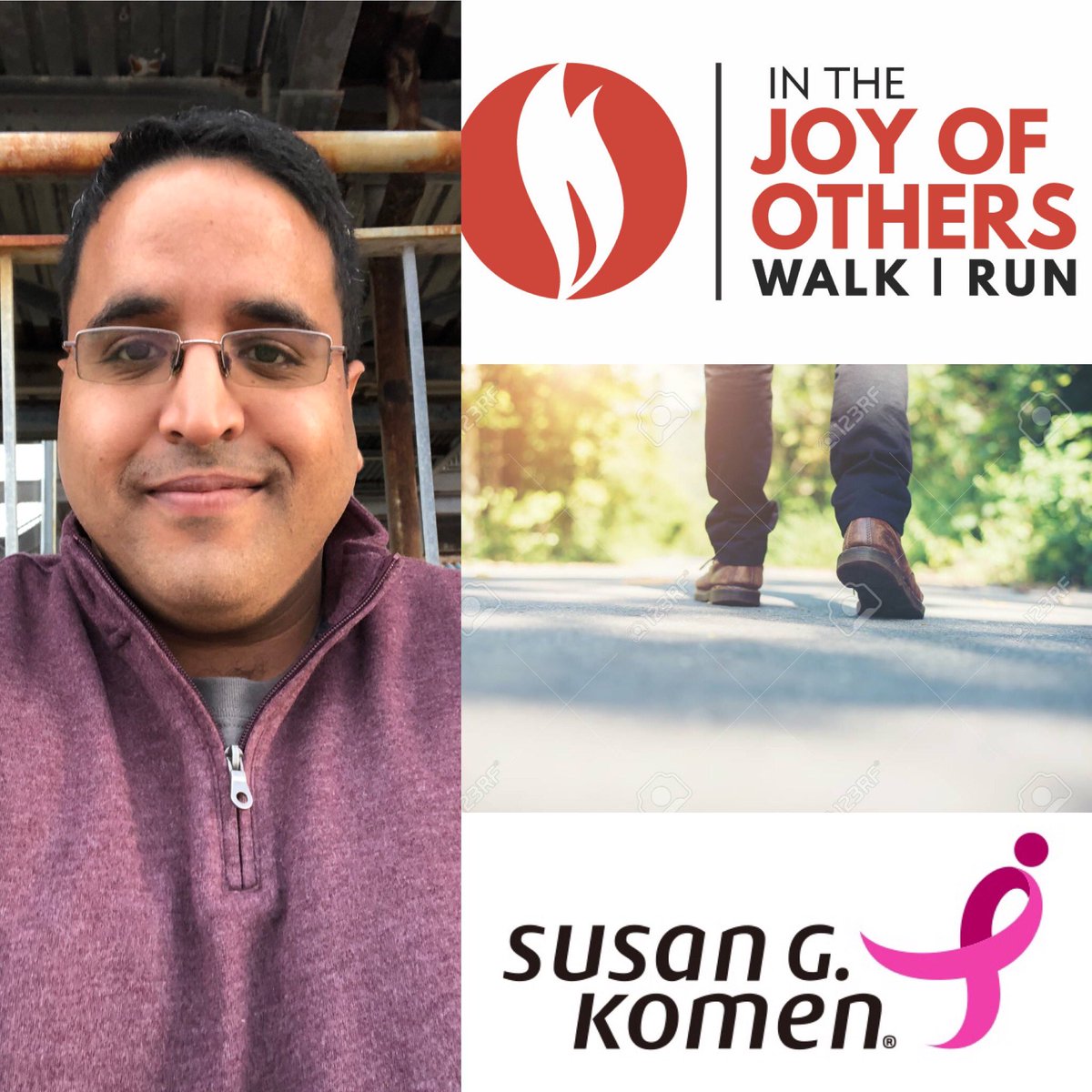 From June 19th to June 30th, I will be dedicating 2,000 steps towards @BAPSCharities 100 Million Steps goal for #JoyOfOthersWalk, benefiting @SusanGKomen.  Please support me by visiting my personal webpage of:

bapscharities.org/user/mjpatel80

#BAPSCharities #SusanGKomen #BreastCancer