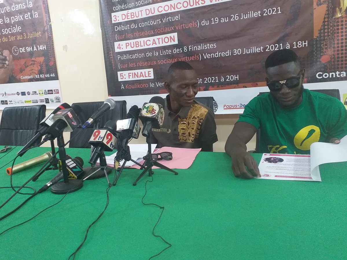 lindiallo's tweet photo. C'est partie pour la 2ème édition du concours de #MaliRap denommé #DiezStar Voice 2. L'initiative est d'#OumarCoul, soutenue par la cooperation Allemande #GIZ #Donko_Ni_Maya #Prrraaa https://t.co/fd7mbcHjTF