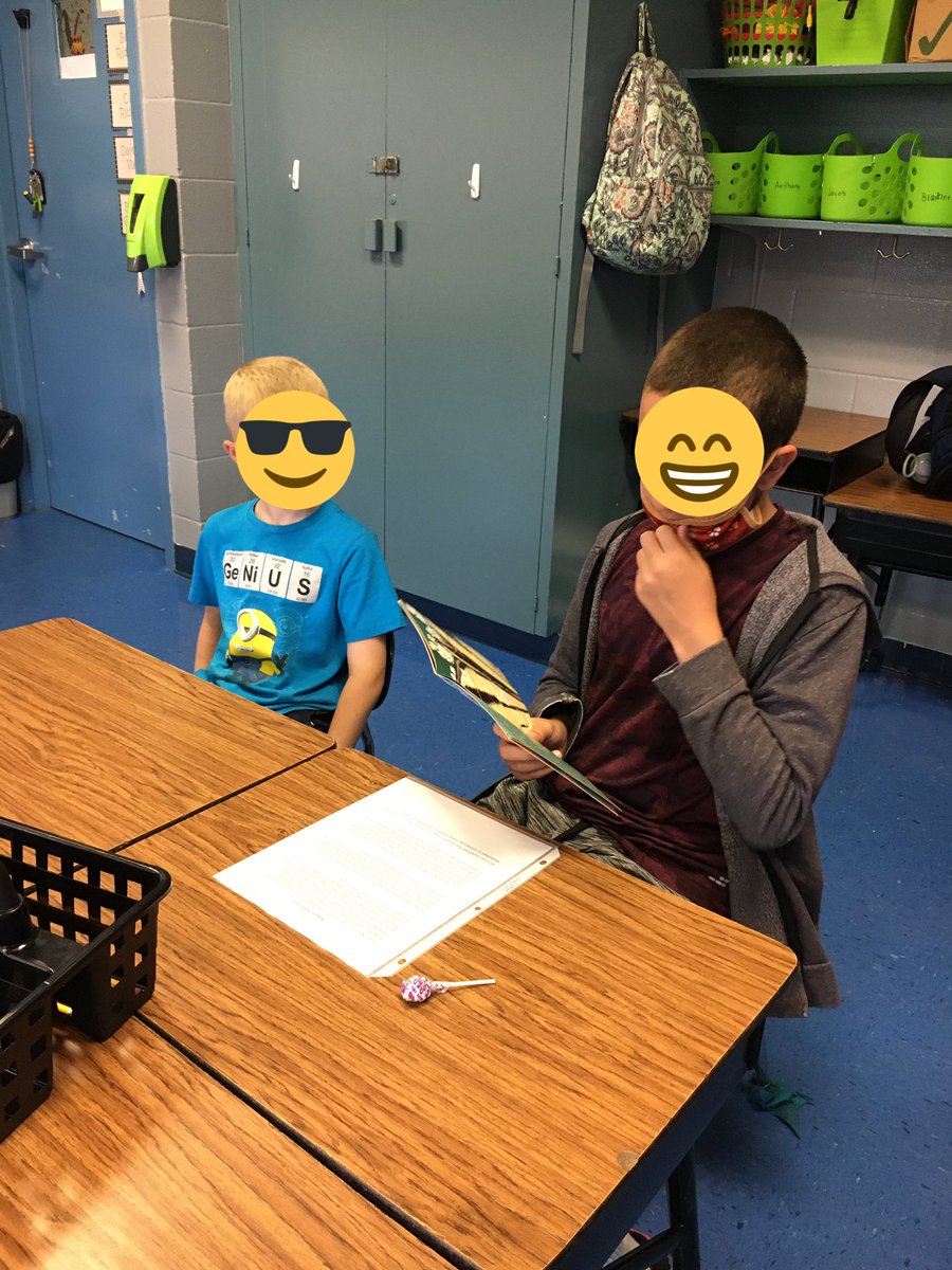 SummerCampSPS's tweet photo. 5th graders reading their essays to 1st grade friends! Love the vertical collaboration going on! https://t.co/VsgDtEK9rv
