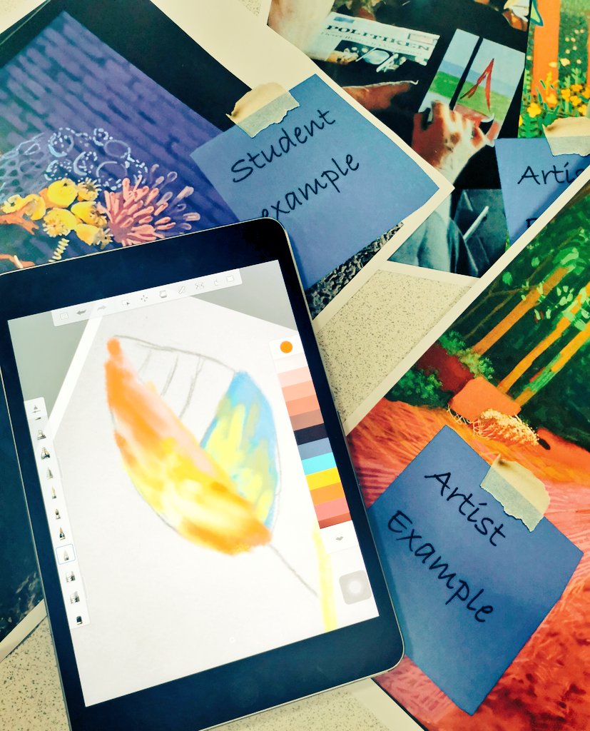 Mrs Rudd enjoyed showing off the apps we use in the art department at this afternoon's RTC iPad marketplace