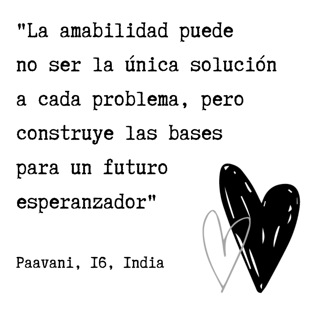 UNICEFargentina's tweet photo. Con amabilidad podemos construir un gran futuro💖

¿Estás de acuerdo con Paavani?

#LaJuventudOpina https://t.co/CCck6OlRux