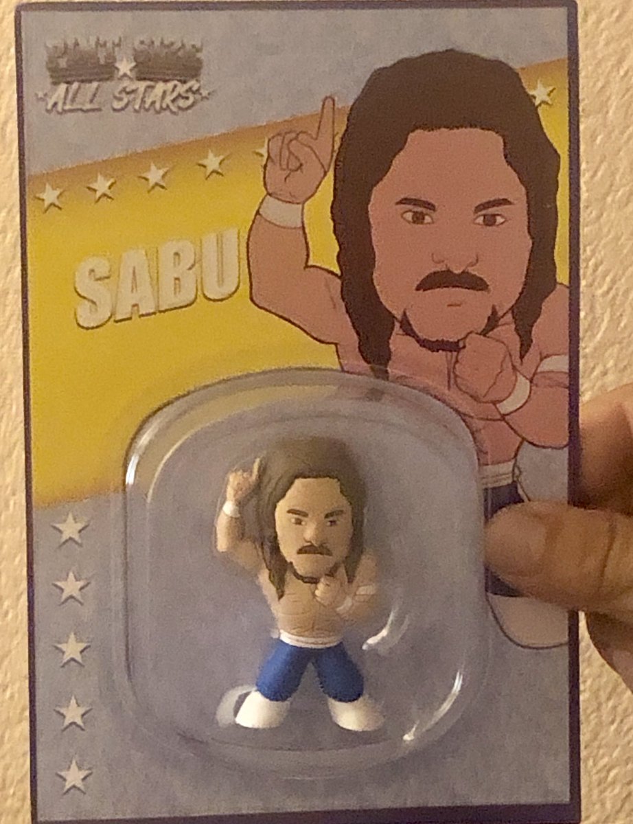 RealSuperGenie's tweet photo. When u purchase the @TheRealSabuECW and @RealSuperGenie T, u also get the Sabu mini All Star action figure as a bonus!  T-shirt’s are $30-$35 plus $5-$10 shipping (higher prices for the larger sizes. Dm me &amp; I’ll take ur order #Sabu #SuperGenie #support #bloodclot #amputation https://t.co/olMq7XfLuV