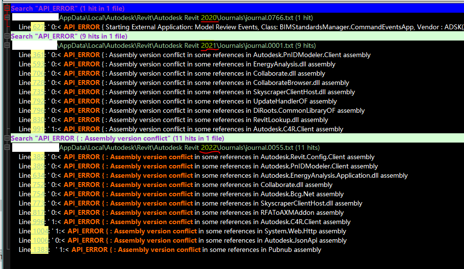 IkLeerBIM's tweet image. Proberbly shouldn’t do this. But why am I getting so much #API_ERRORS in Revit 2021 and Revit 2022. Revit 2020 was oké but #Revit2022 does not feel fast and stable at the moment. Perhaps a clean reinstall?