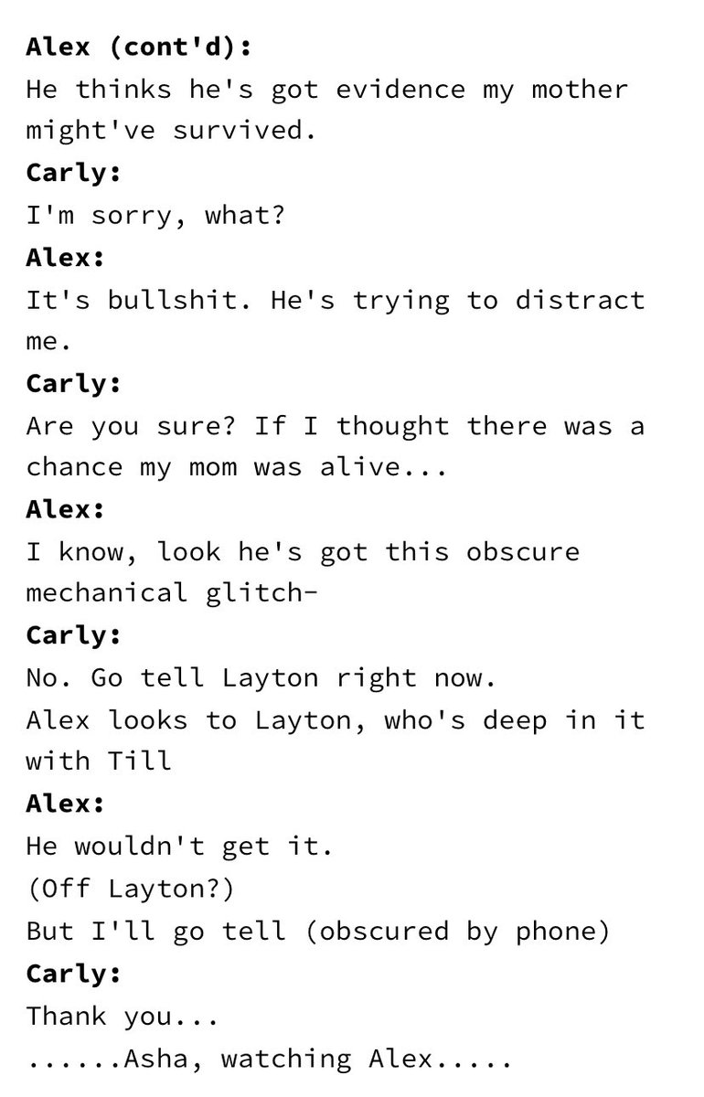 Spoiler //

Someone on tumblr managed to read and transcribe most of the script in this image, link to post in next tweet