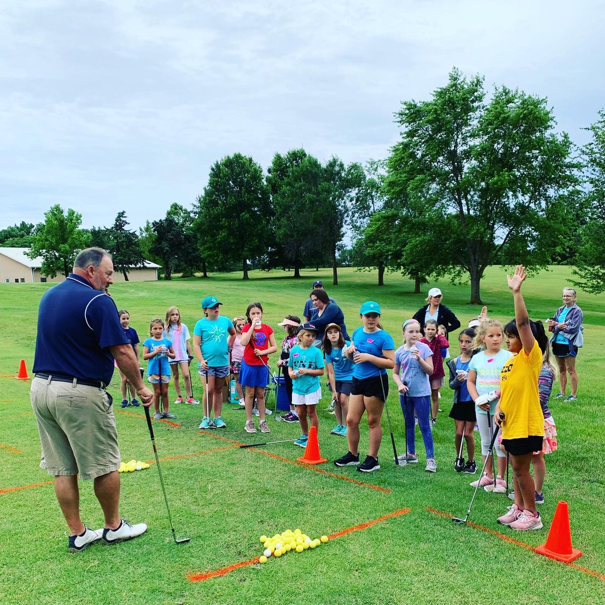 cgfgolf's tweet photo. Great first day at our annual LPGA girls golf camp @GustinGC! Columbia College Men’s and Women’s Head Coach John Utley provided instruction along with high school and college golfers. See you again tomorrow! https://t.co/QexxNz7geM