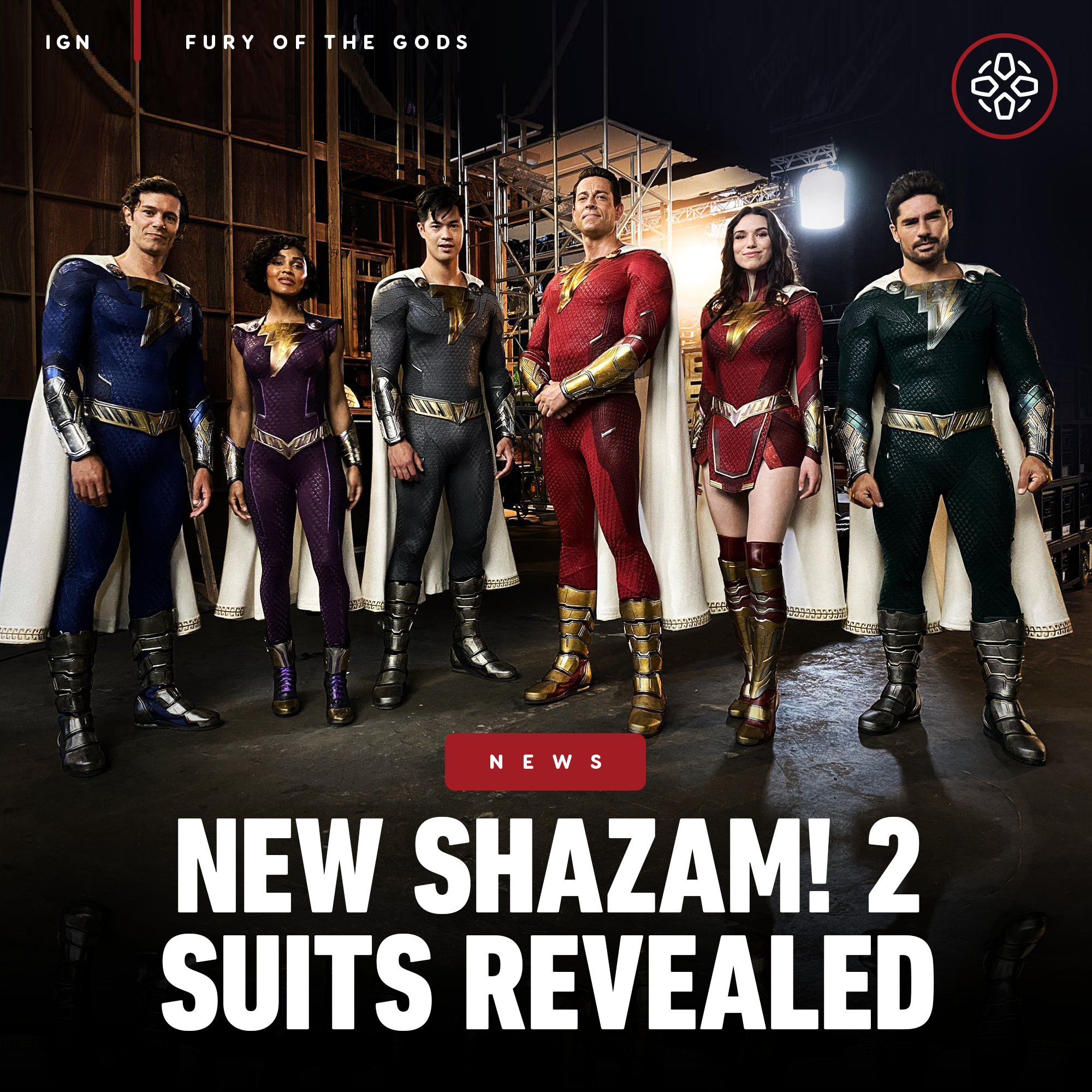 Shazam! Fury of the Gods Photo Shows Shazam Family's New Suits