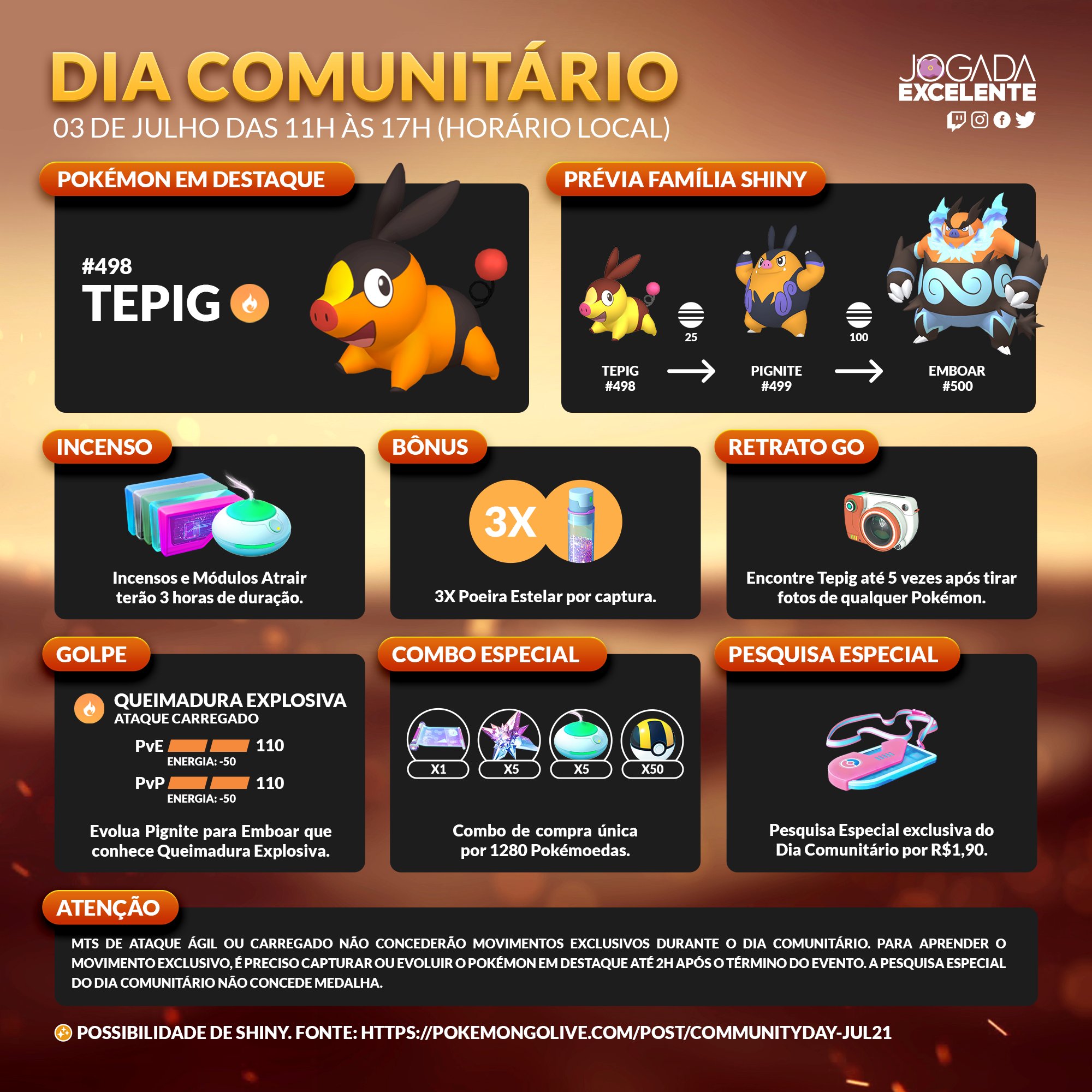 Jogada Excelente - Confira mais detalhes sobre o Dia Comunitário