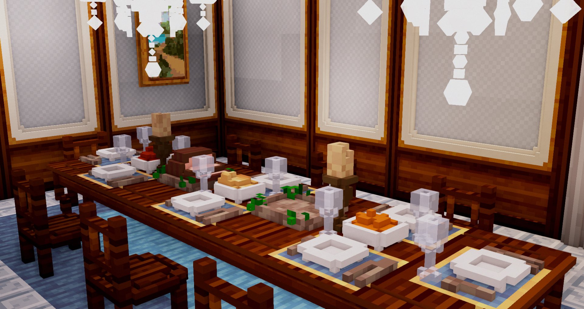 minecraft dining room pe