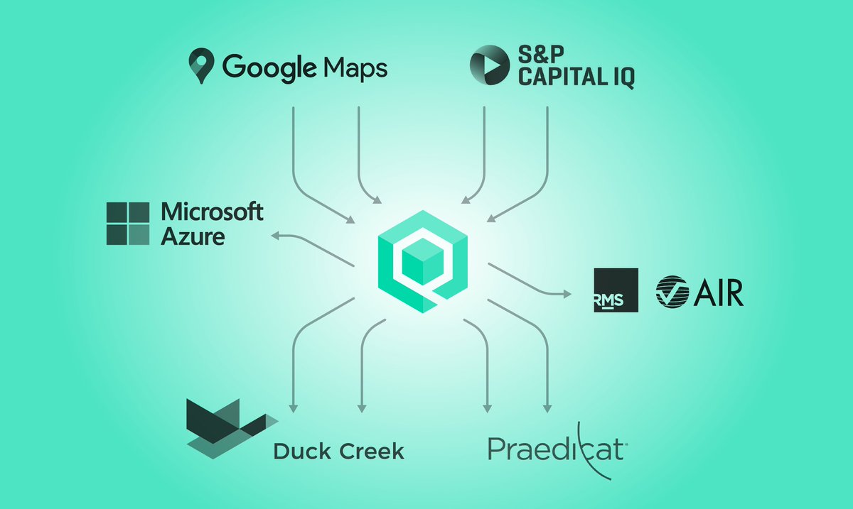 Quantemplate's tweet photo. Connect your insurance data ecosystem with Quantemplate’s APIs. Click through to see how to integrate with @googlemaps Geocoding, @Azure Data Warehouse, @SPGMarketIntel Capital IQ, @DuckCreekTech and more: https://t.co/88zU6SJCvL https://t.co/2BEvtzn0Cx