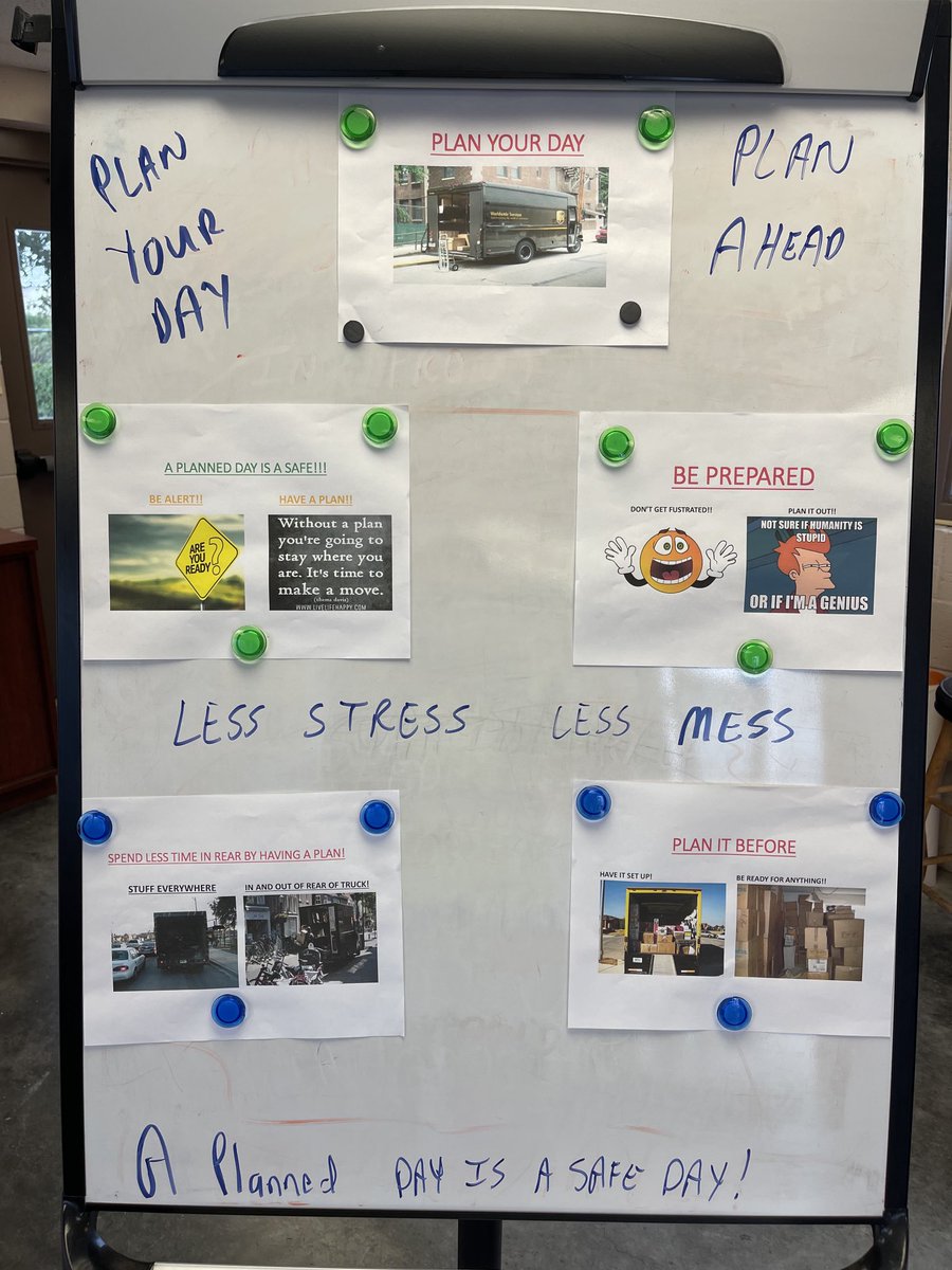 alexmar02887119's tweet photo. UPS FORT MYERS— Planning your day before you start will help you out on the route to have a safe day. A Planned day Is  a safe day!!BE WELL👍  #upsknowssafety https://t.co/qb9YFPVA3q