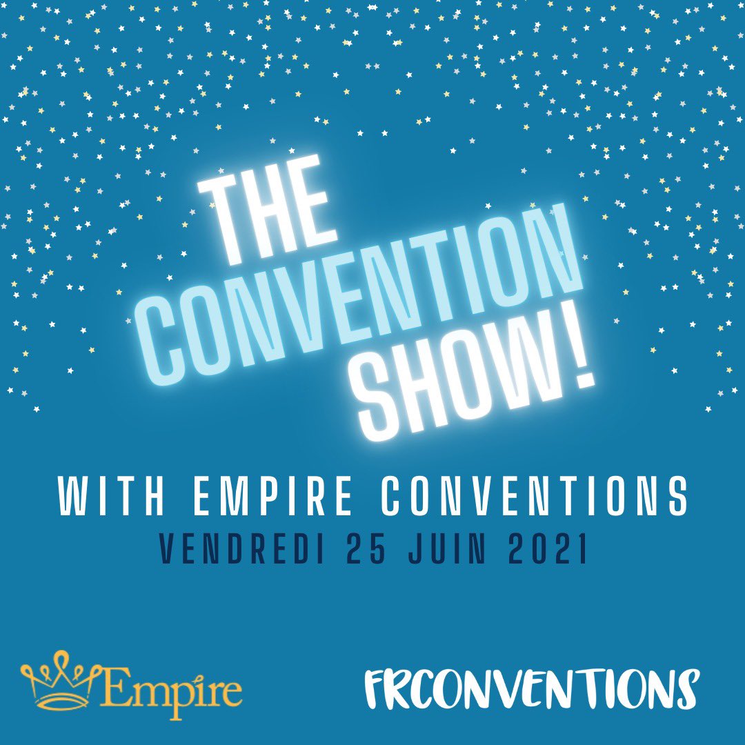 FrConventions's tweet photo. Nous serons à nouveau en direct sur Zoom vendredi soir avec l’équipe de @EmpireConv ! Ce sera l’occasion de debriefer la #ASOCASGV et de parler des conventions futures 💙
Inscriptions ⬇️
https://t.co/yBu9P3YSvX https://t.co/iaiZHotwb5