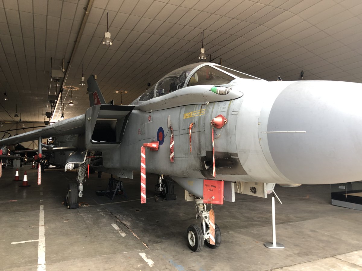 Our most recent exhibit on display is the BAE/Panavia Tornado GR.4T ZA612 which came to us from Porton Down ...a great addition to the hangar and company for our GR.1P ZA326 ..let's hope they make babies !
