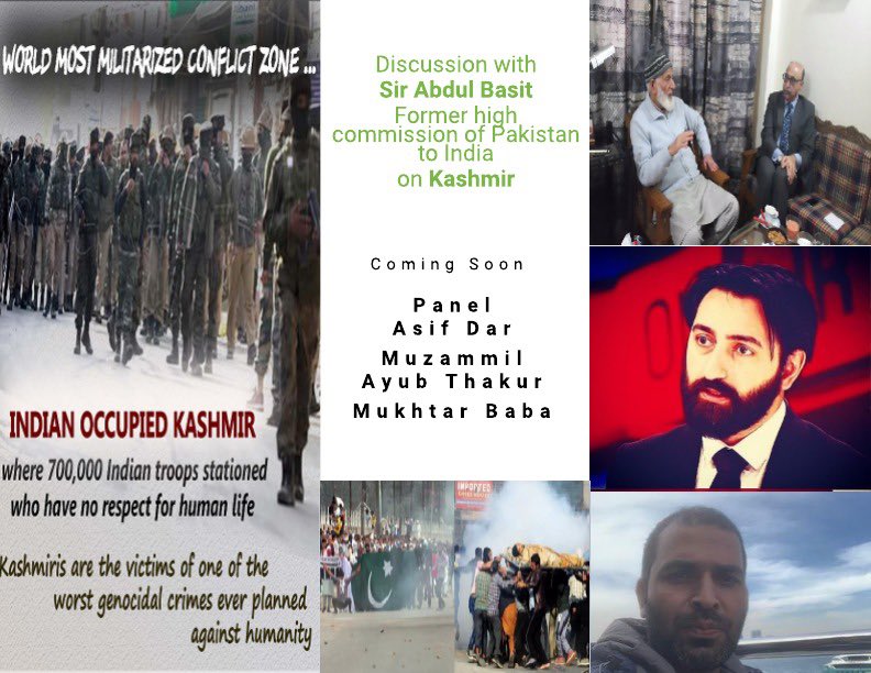 M_A_Thakur's tweet photo. 𝐂𝐎𝐌𝐈𝐍𝐆 𝐒𝐎𝐎𝐍
A discussion with @abasitpak1 former Ambassador of #Pakistanto #India.
with @M_A_Thakur @Rising_REBELION @mukhtarbaba
Primarily on #Kashmir with further discussion on #Pakistani policy, #Indian agenda, and the way forward for liberation.
Time/date tbc https://t.co/zrbbLzOmSz