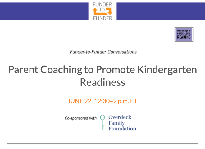 readingby3rd's tweet photo. Join @readingby3rd 6/22 at 12:30pmET to explore how funders can invest in parent coaching strategies to improve kindergarten readiness. We'll learn w/ @UnitedWayStryCo, @LENAEarlyTalk, @CenteringHealth &amp; @CFNorthwestGA! #LearningTuesdays https://t.co/zYjme2uJ1K https://t.co/Q4WUxAxI53