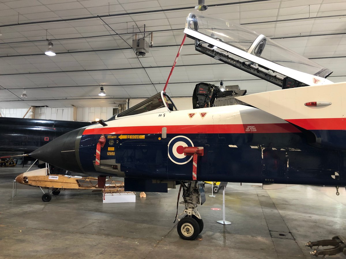 Tonka GR.4T ZA612 &amp; GR.1P ZA326 inside the SWAM hangar yesterday