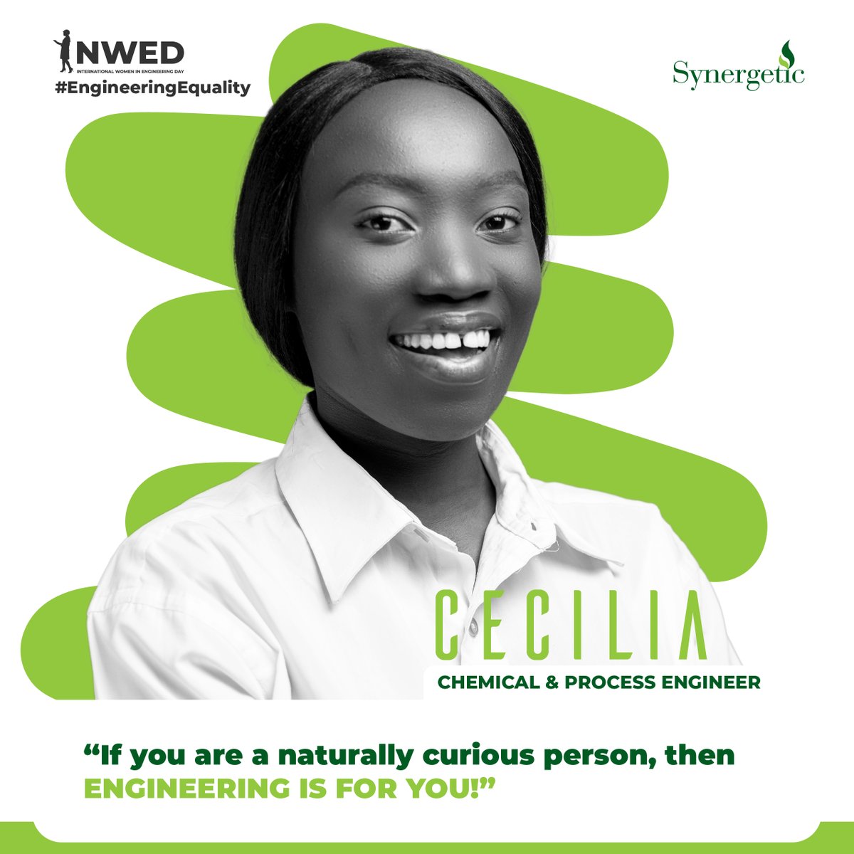 SynergeticSEP's tweet photo. Cecilia is a Chemical & Process engineer at Synergetic. She is passionate about mentoring & believes that engineer can fit into so many spaces in the world. Stay tuned for her inspiring story.
#Synergetic #EngineeringEquality #INWED21 https://t.co/duAwP4xc0o