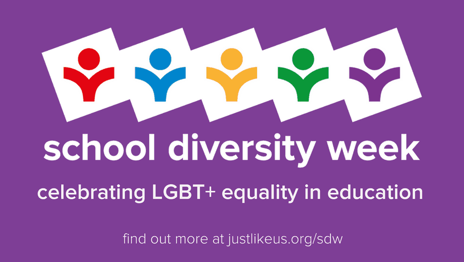 ChristletonHS's tweet photo. It's #SchoolDiversityWeek! All this week, thousands of schools and colleges across the UK will be celebrating LGBT+ equality and showing support for pupils who may be LGBT+ or have LGBT+ families. 
Find out more here: https://t.co/SgkeXMaNbd.
#LGBT #Pride #PrideMonth #School https://t.co/1J9VhhHOzg