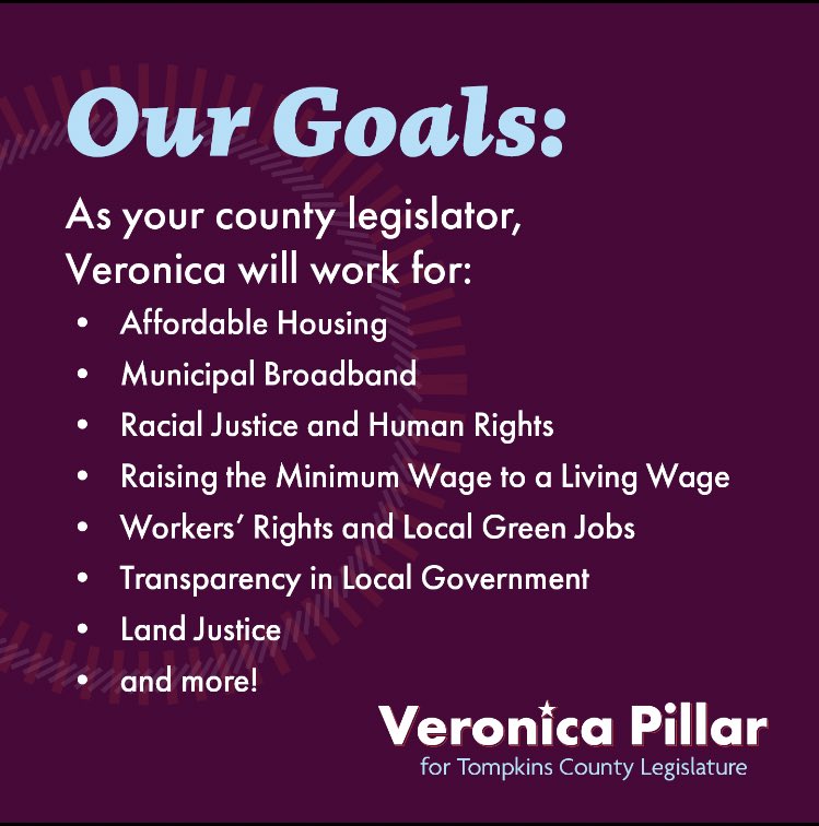 Veronica Pillar for Tompkins County tweet media