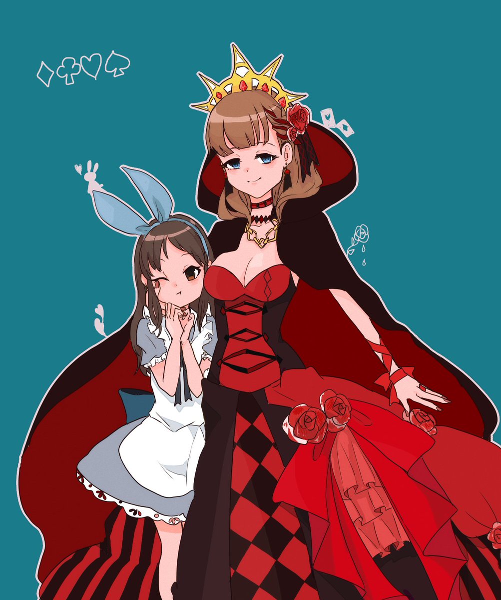 ハートの女王とちびっこありす ウルスのイラスト